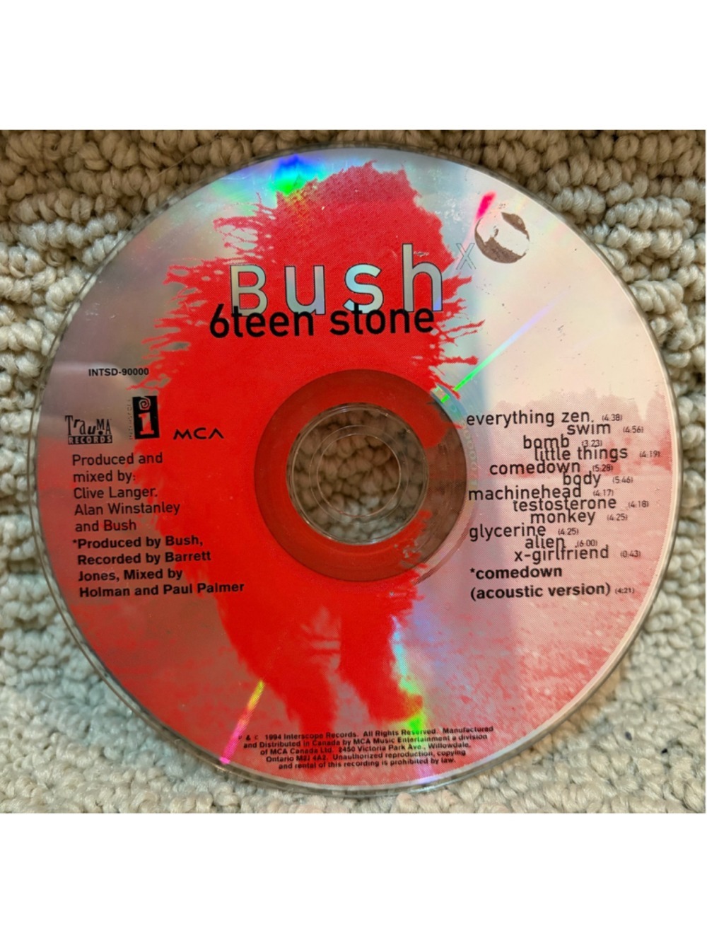 Bush Sixteen Stone CD Album